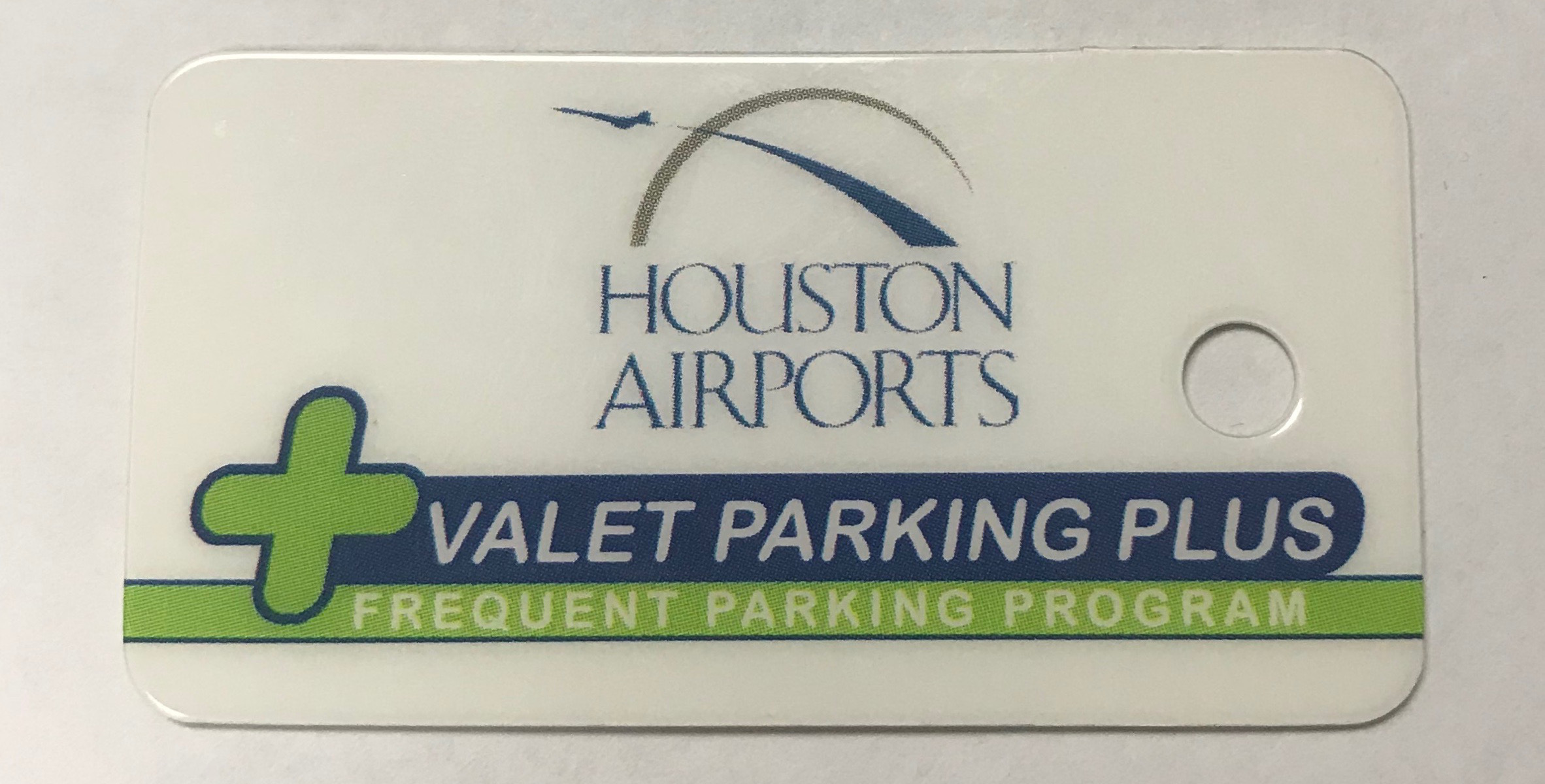 A Valet Parking Plus card